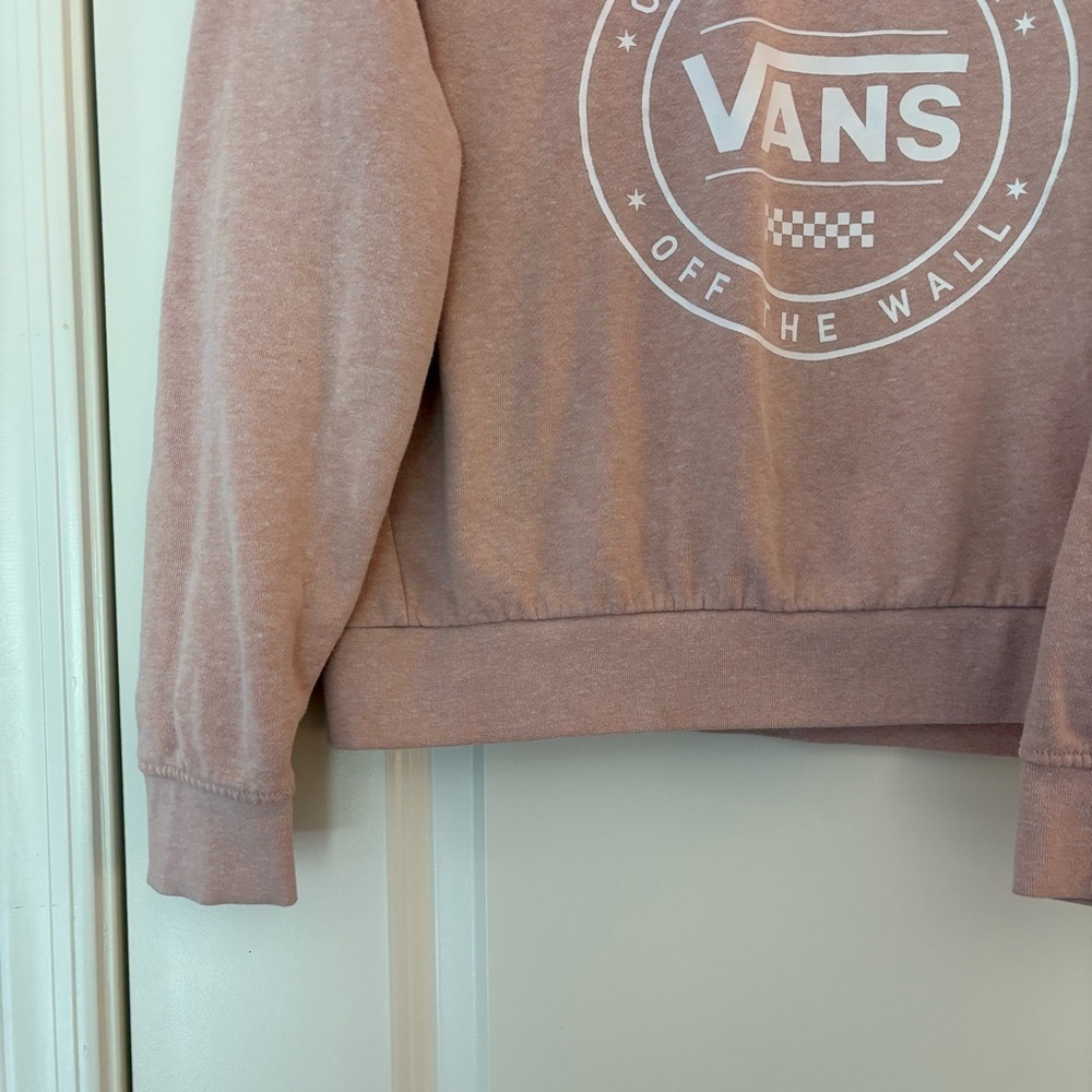 Vans Women's Light Pink Crew Neck Sweater - Picture 7 of 13